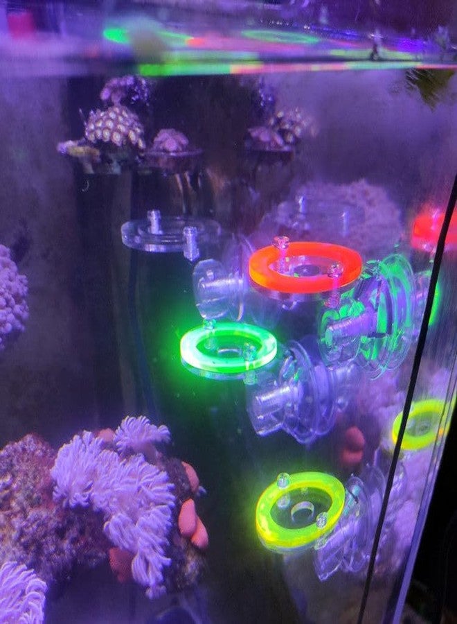 Weramics 4 Units frag Rack Fluorescent-Colored Acrylic Coral Base with Suction Cups and 4pcs T-Shaped Coral frag Plugs - Image 5